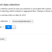 google analytics data retention settings